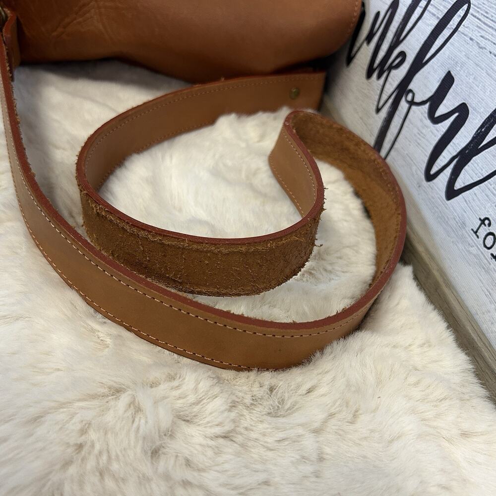 Balibetov Genuine Argentine Brown Leather Handcrafted Strap Crossbody Matera Bag - Picture 12 of 15